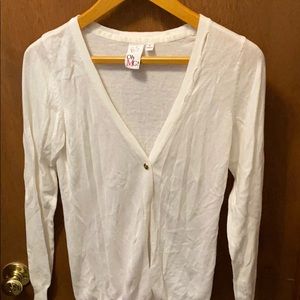 White cardigan